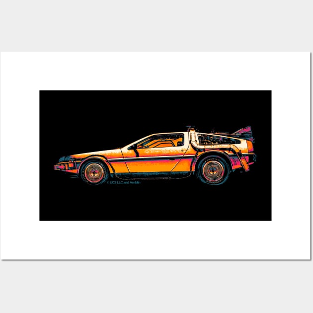 DeLorean Wall Art by lazartemarjun